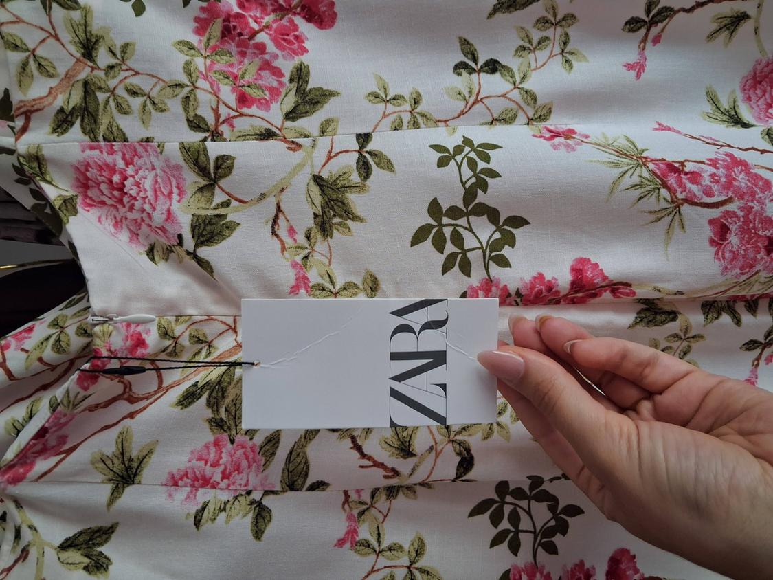 FLORAL PRINT MIDI DRESS - Image 3