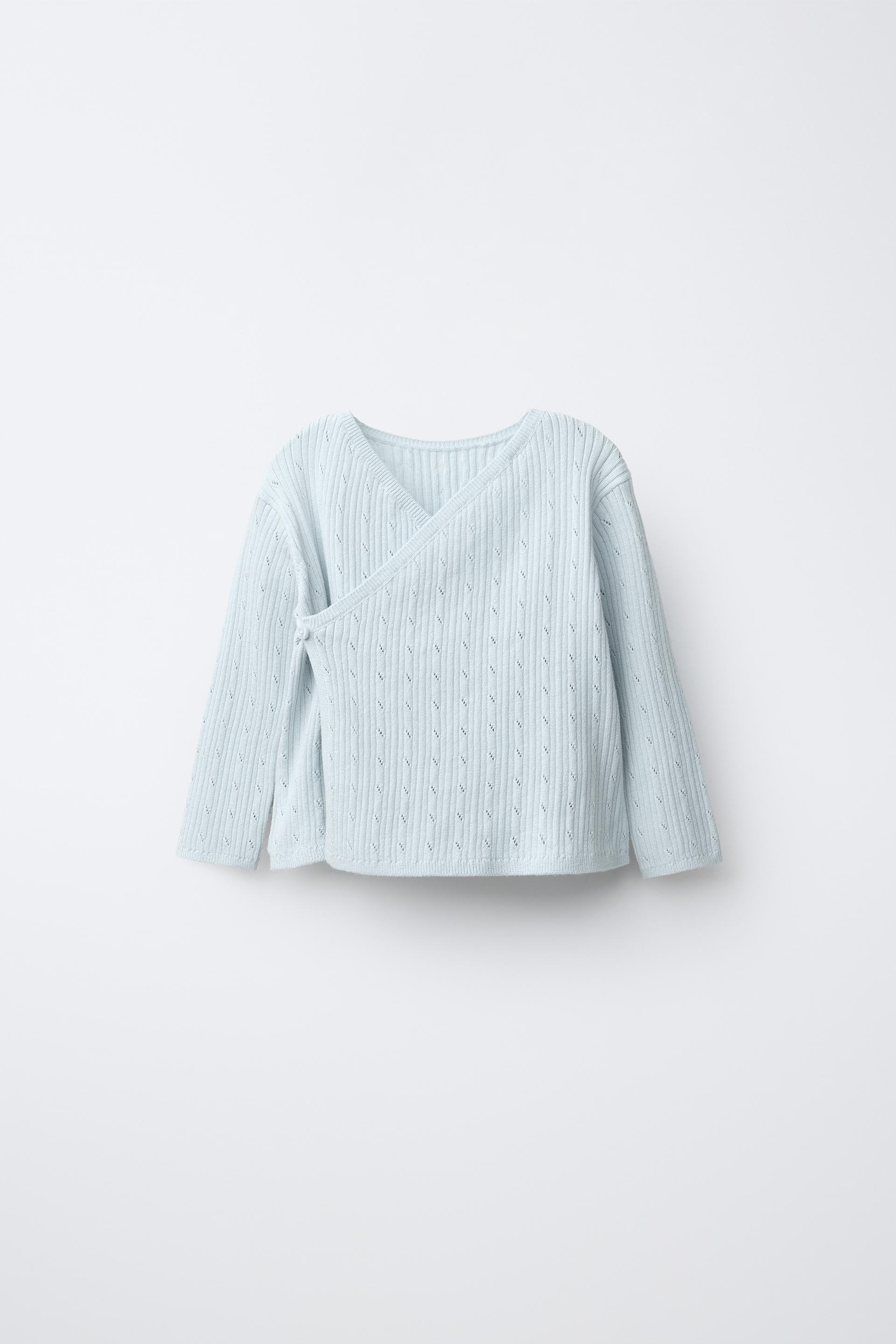 Pointelle Rib-Knit Jumper