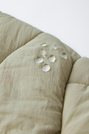 WATER-REPELLENT PADDED JACKET - Light khaki by Zara - Image 5