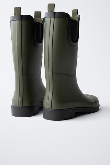 BOTTES DE PLUIE HAUTES - Vert de Zara - Image 4