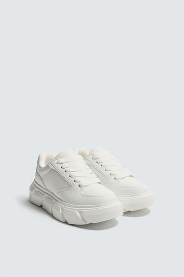 CHUNKY SOLE SNEAKERS - White by Zara