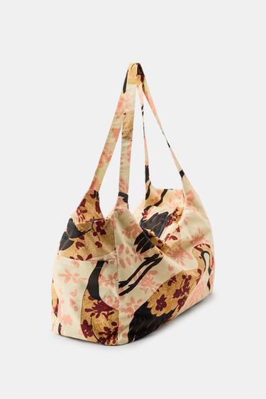 MAXI GARZA PRINT BAG - Ecru by Zara - Image 3
