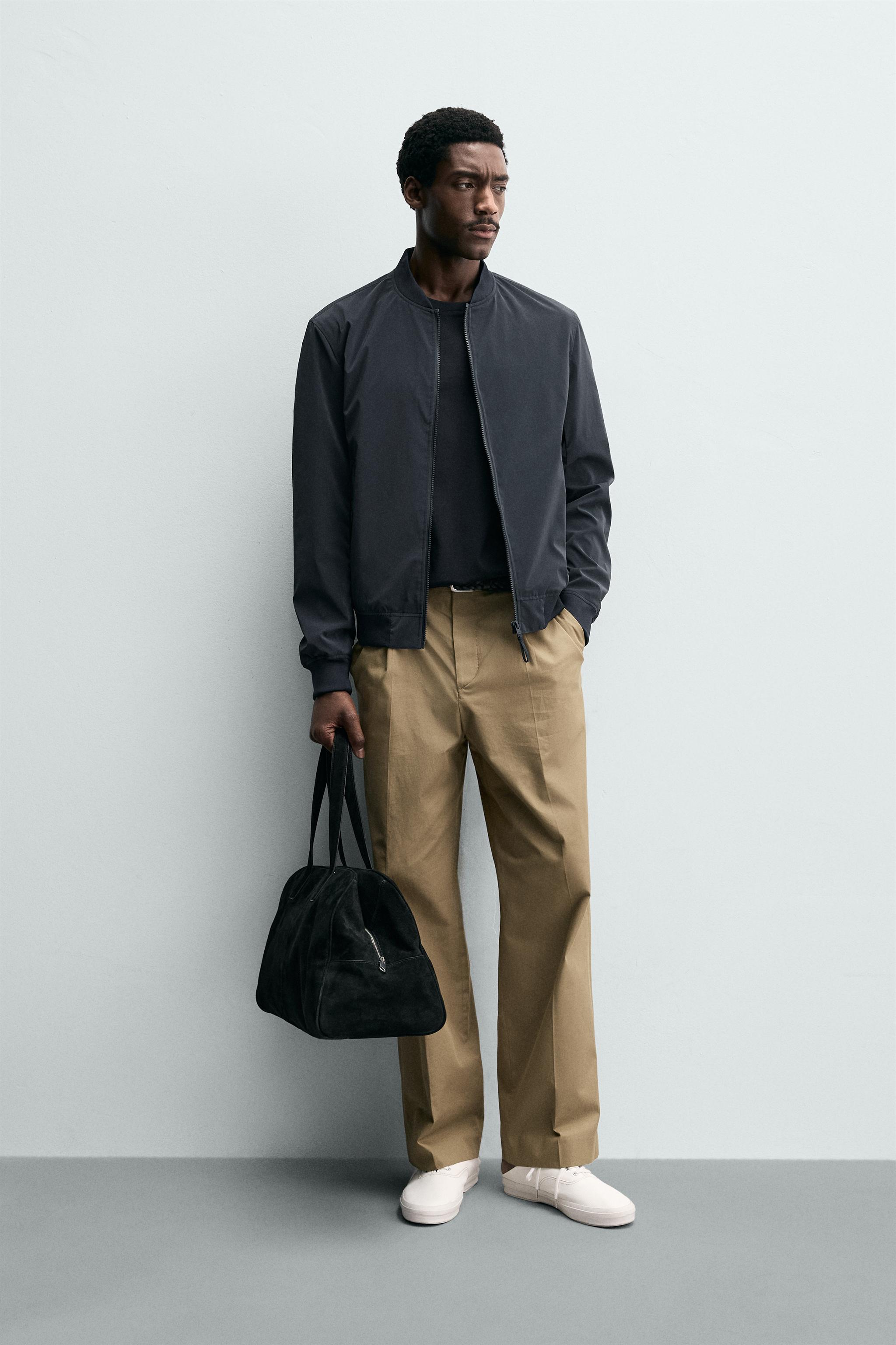LIGHTWEIGHT BOMBER JACKET - Blue / Navy | ZARA South Africa