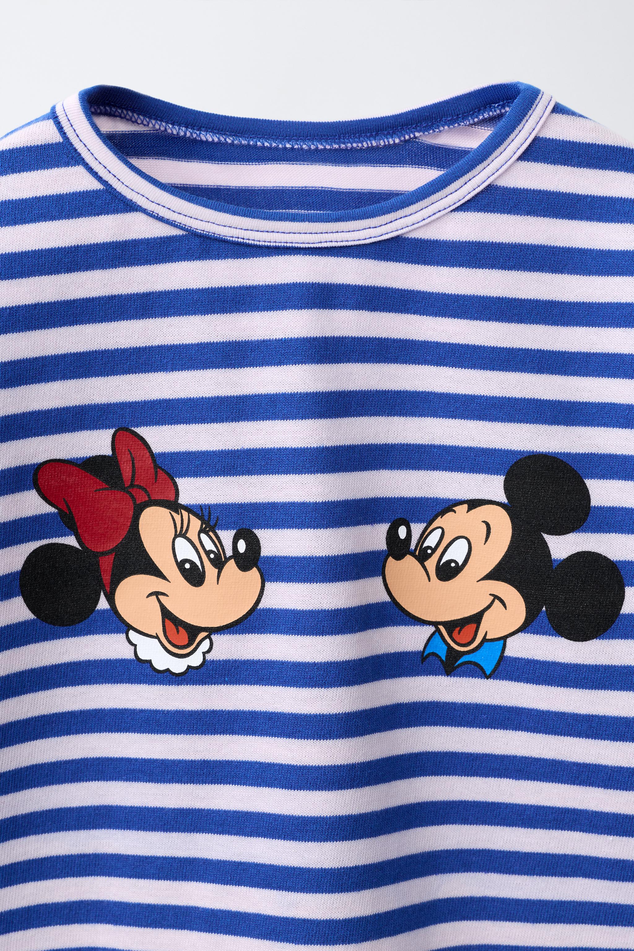 Детские футболки Zara MICKEY & MINNIE MOUSE © DISNEY STRIPED T-SHIRT — фото 3