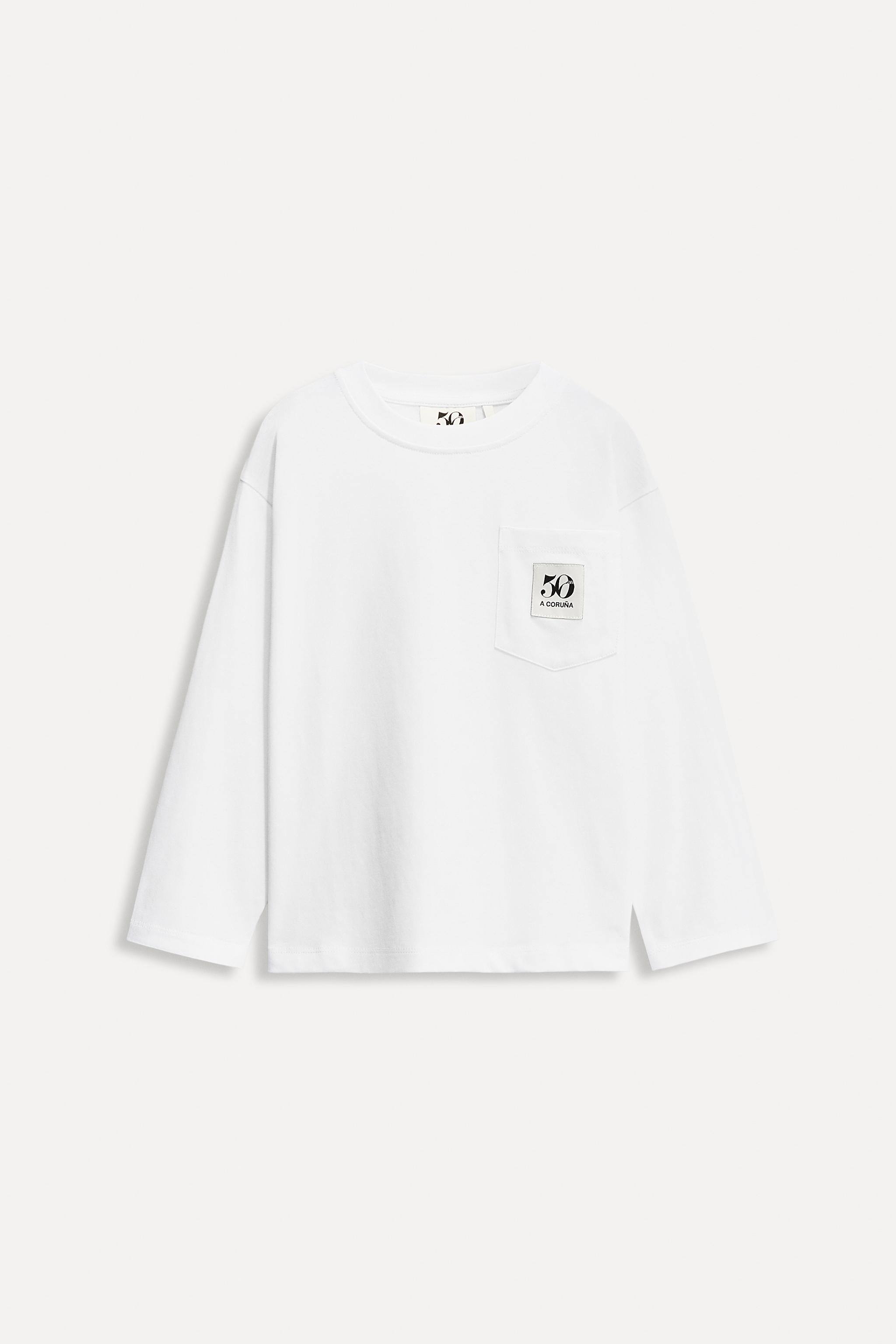 6-14 ANS/ T-SHIRT À POCHE ÉTIQUETTE 50TH ANNIVERSARY