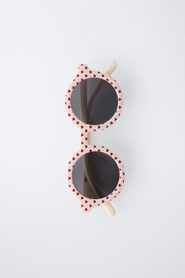 ROUND HEART SUNGLASSES - Red by Zara - Image 3