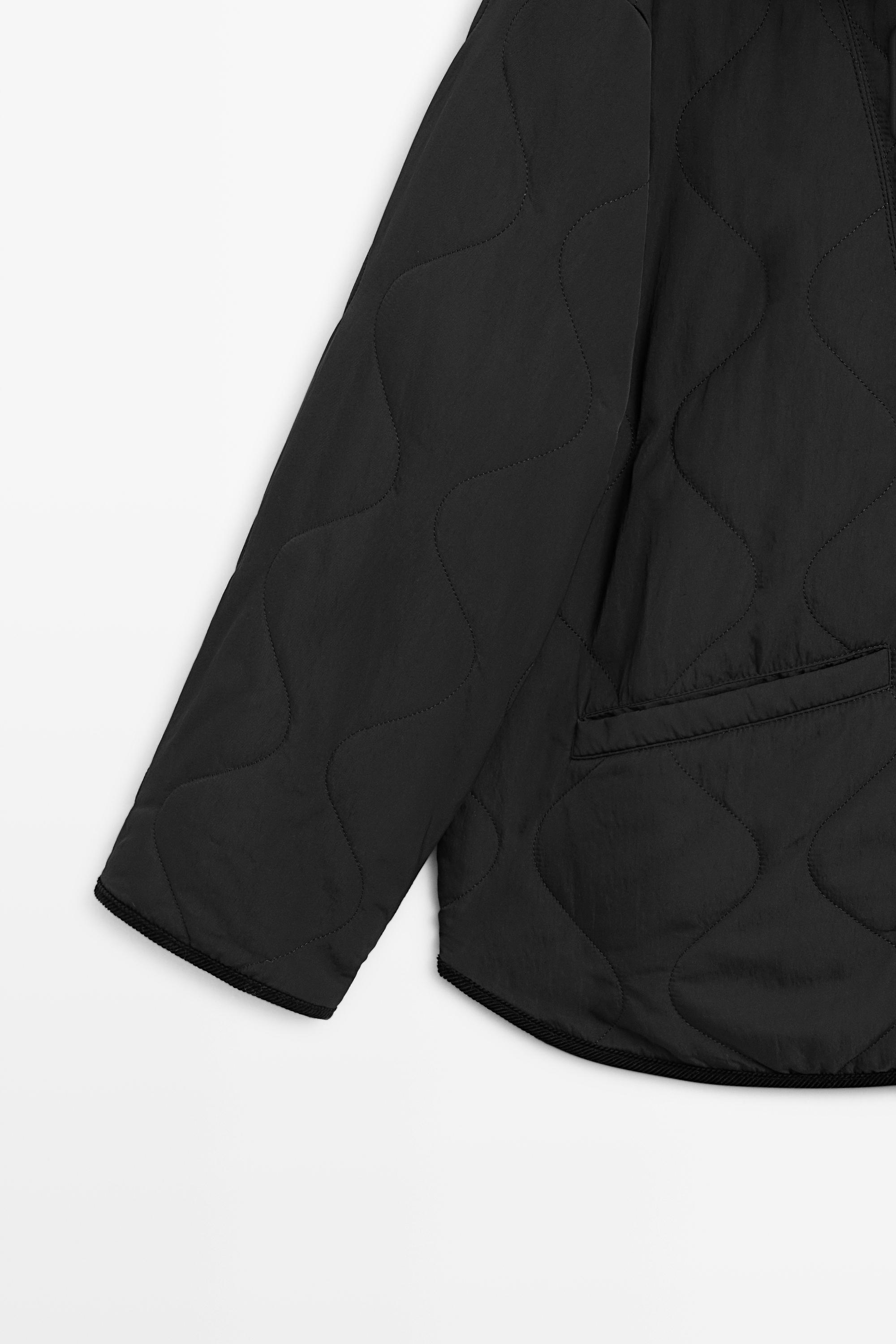 Jacket with wavy stitching detail