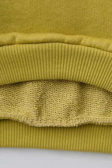 EMBROIDERED SLOGAN SWEATSHIRT - Olive green by Zara - Image 3