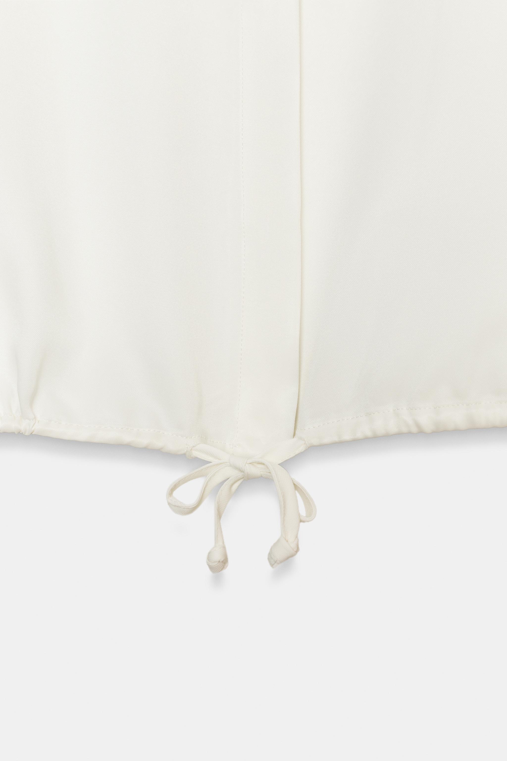 ZW COLLECTION SATIN SHIRT - Ecru | ZARA South Africa