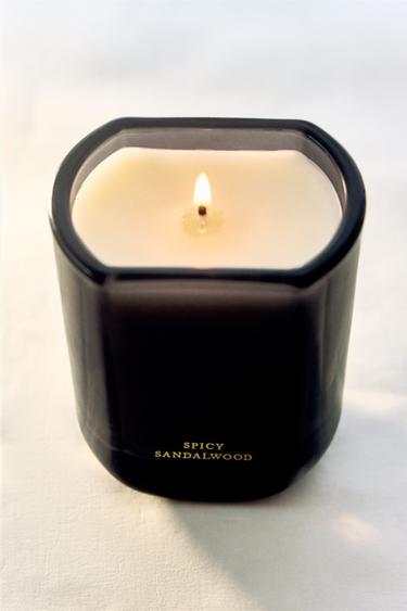 (220 G) BOUGIE PARFUMÉE SPICY SANDALWOOD - Gris chiné de Zara - Image 4