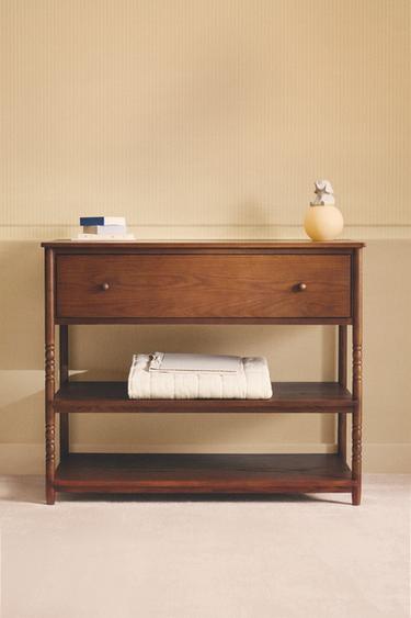 ASH WOOD CONSOLE - Dark brown by Zara