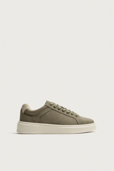 CHUNKY TRAINERS - Khaki Green by Zara