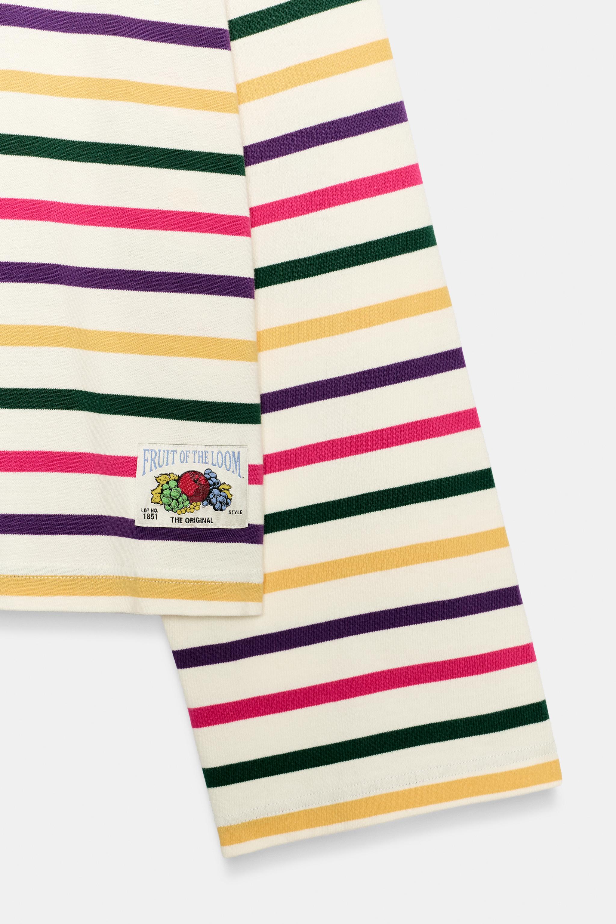 T-SHIRT À RAYURES FRUIT OF THE LOOM™