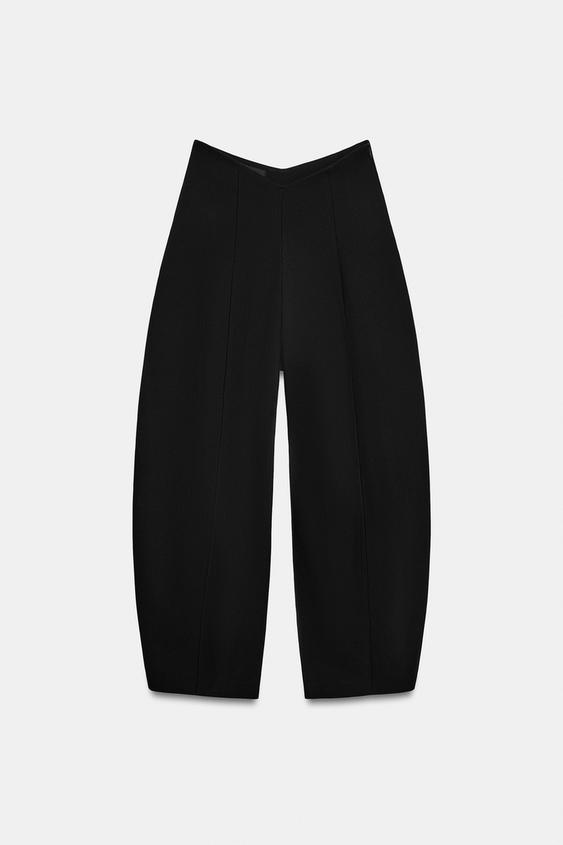 HIGH-WAIST BALLOON TROUSERS - Black by Zara - Image 0