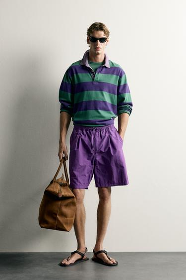 PANTALONES CORTOS TÉCNICOS 9" - Morado de Zara