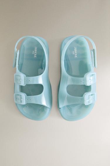 SANDALES ENFANT DOUBLE BOUCLE - Bleu de Zara - Image 2