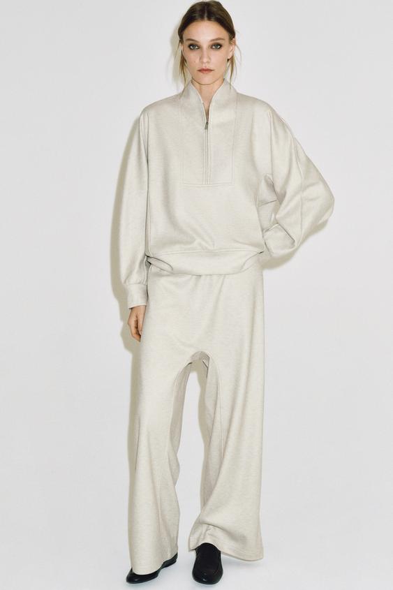 PANTALÓN VOLUMEN SOFT - Crudo de Zara - Imagen 0