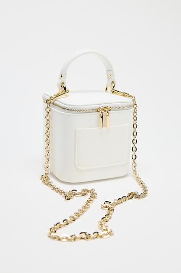 CUBE BAG WITH POCKET - Ecru by Zara