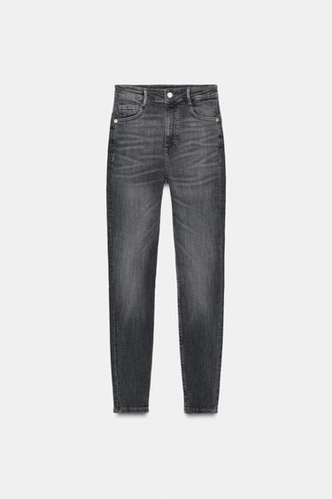 TRF SCULPT JEANS MIT HOHEM BUND - Anthrazit von Zara