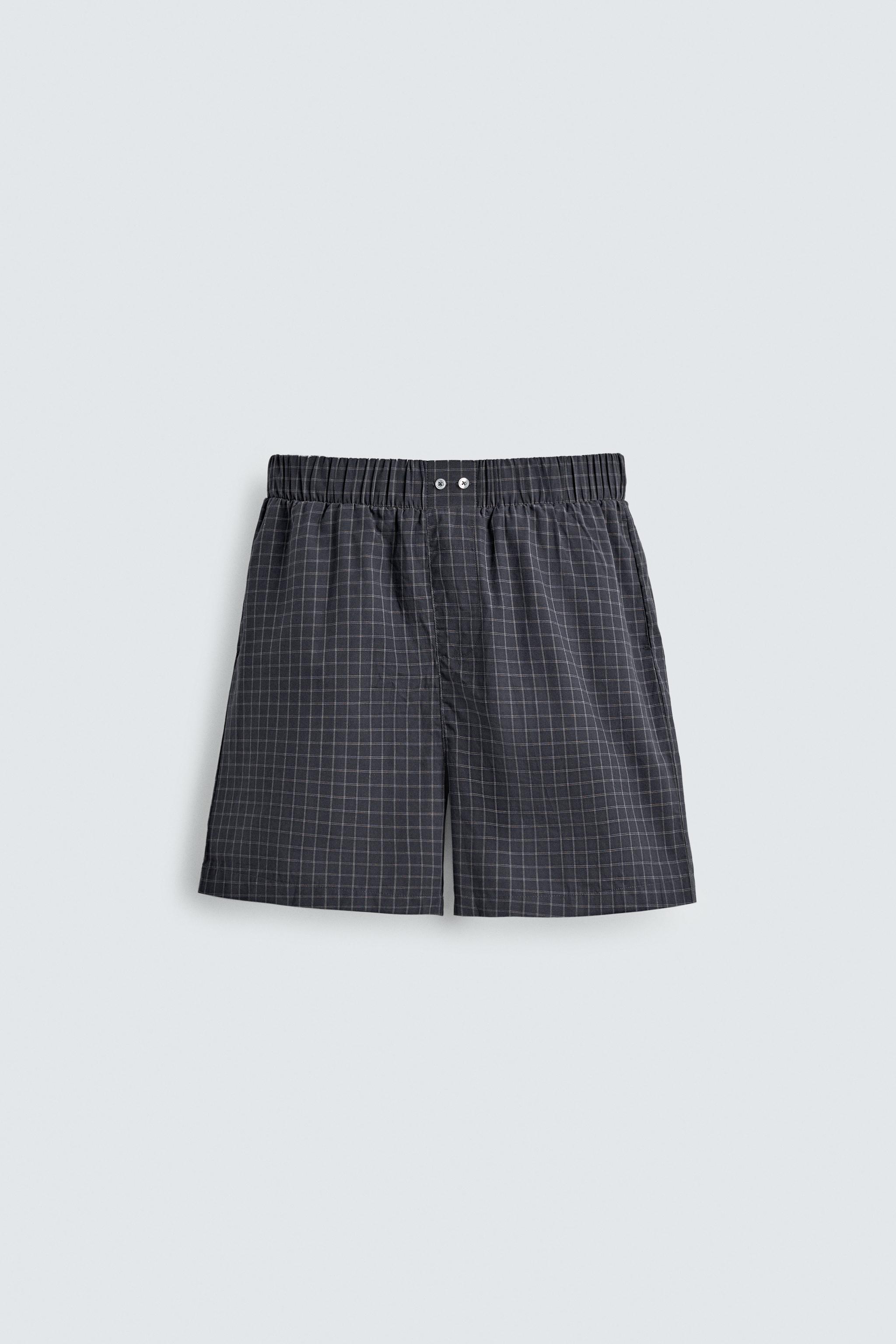 ENSEMBLE PYJAMA BERMUDA À CARREAUX