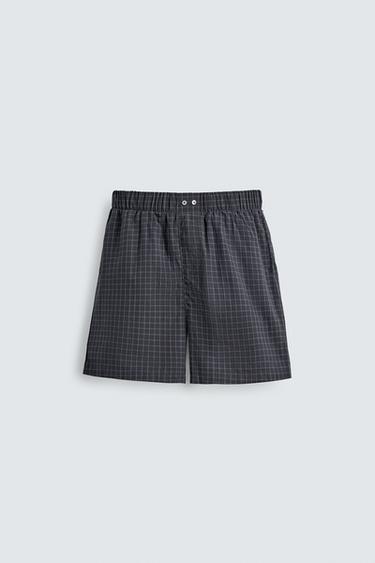 COMBINED CHECK BERMUDA PYJAMA SET - Navy blue by Zara - Image 10