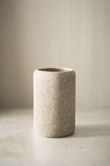 RESIN TOOTHBRUSH HOLDER - Beige by Zara - Image 5