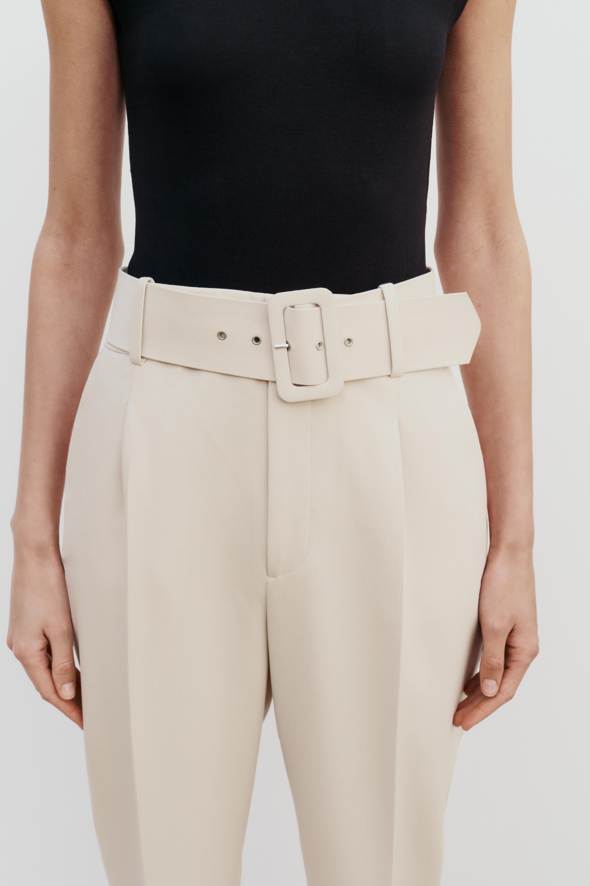 Zara Trousers with Lined Belt