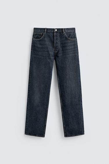 ДЖИНСЫ STRAIGHT FIT — СИНИЙ от Zara