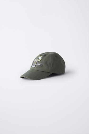 CAP MIT SNOOPY PEANUTS™-PATCHES - GRÜN von Zara