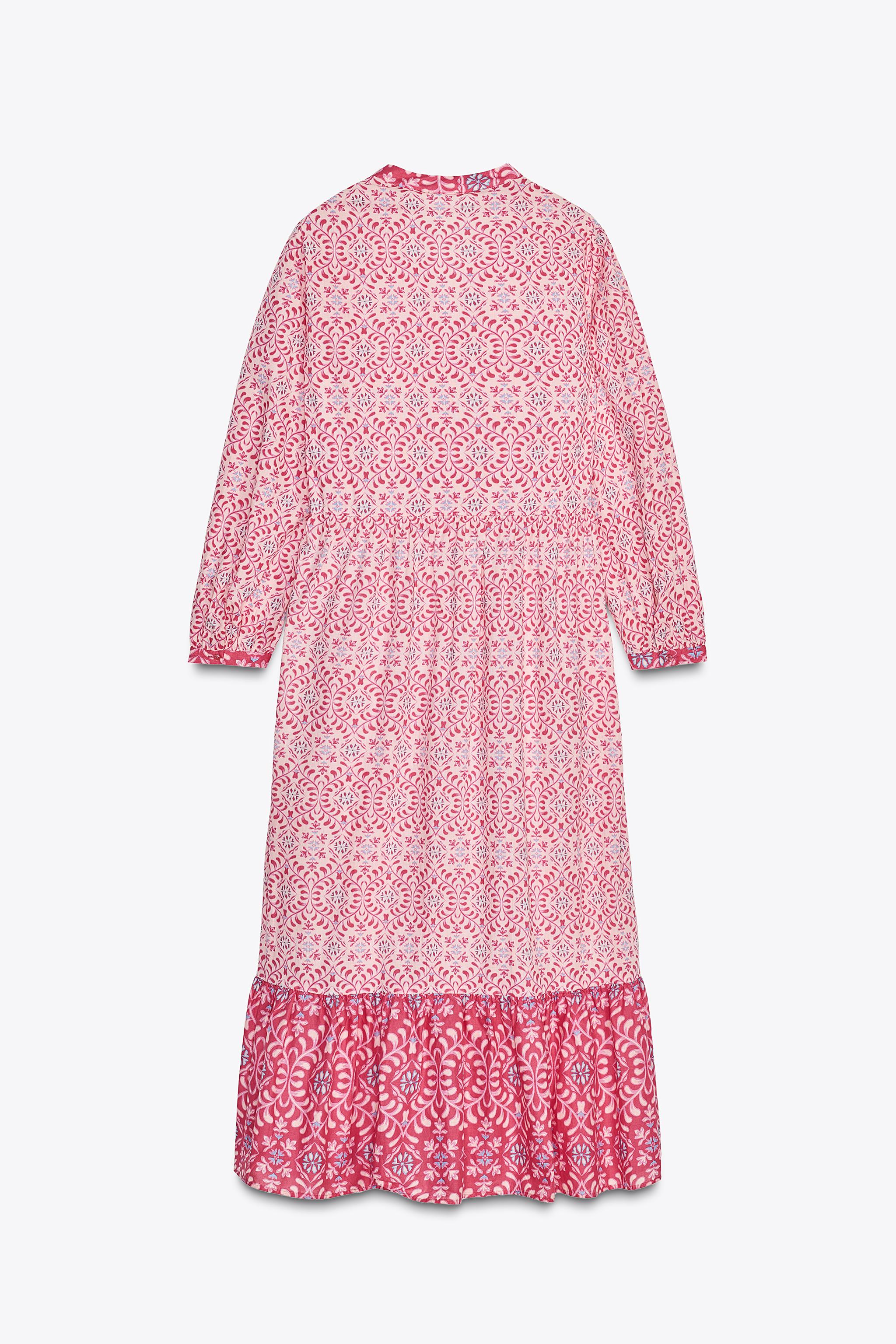 【ZARA】プリント ミディワンピース マルチカラ― 5029/077/330 プリント ミディワンピース - マルチカラ― | ZARA Japan / 日本