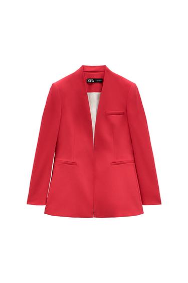 COLLARLESS BLAZER