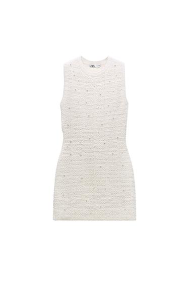 VESTIDO MINI PUNTO PERLAS