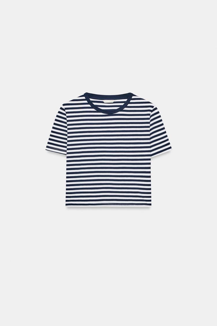 Maglietta Donna A Maniche Corte Raglan A Righe – Nero Taglia L, Tessuto Morbido Ed Elastico, Basic Estivo - 2