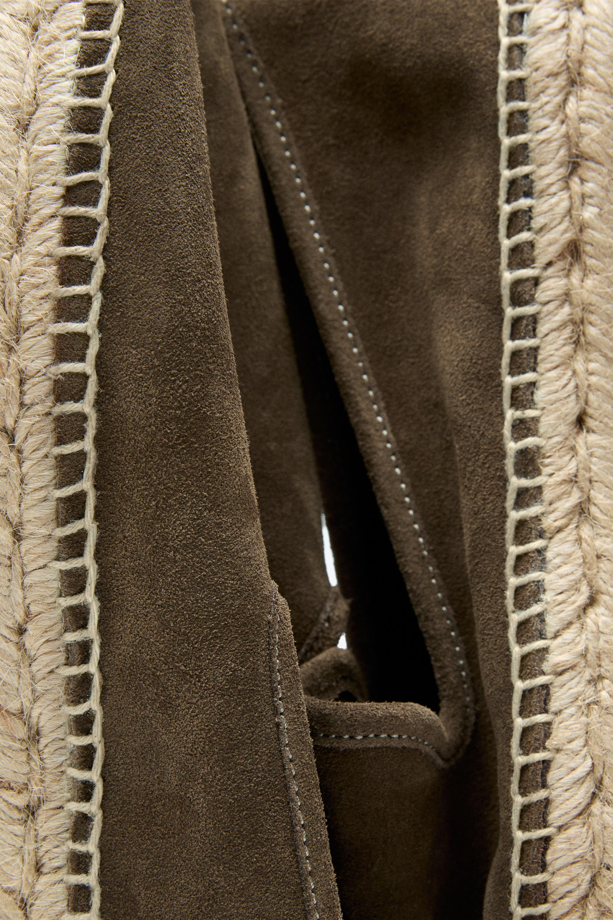 Espadrille en cuir