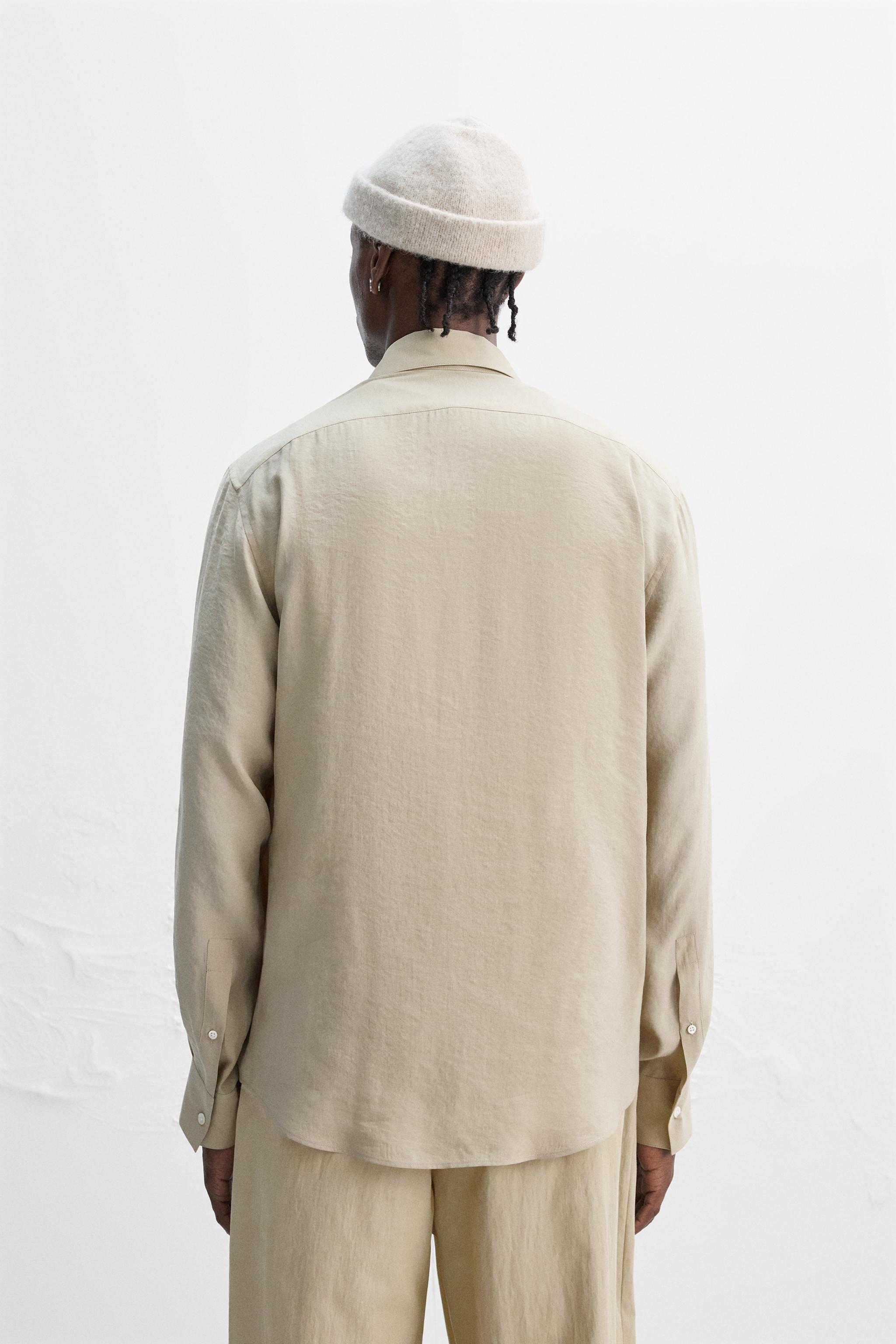 【ZARA】フルイドシャツ - LIMITED EDITION 4200/068/807 フルイドシャツ - LIMITED EDITION - カーボングレー | ZARA