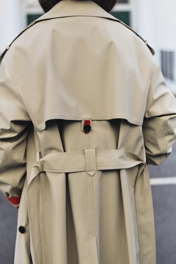 WATER-REPELLENT WINDPROOF TRENCH COAT WITH BELT - camel by Zara - Image 5