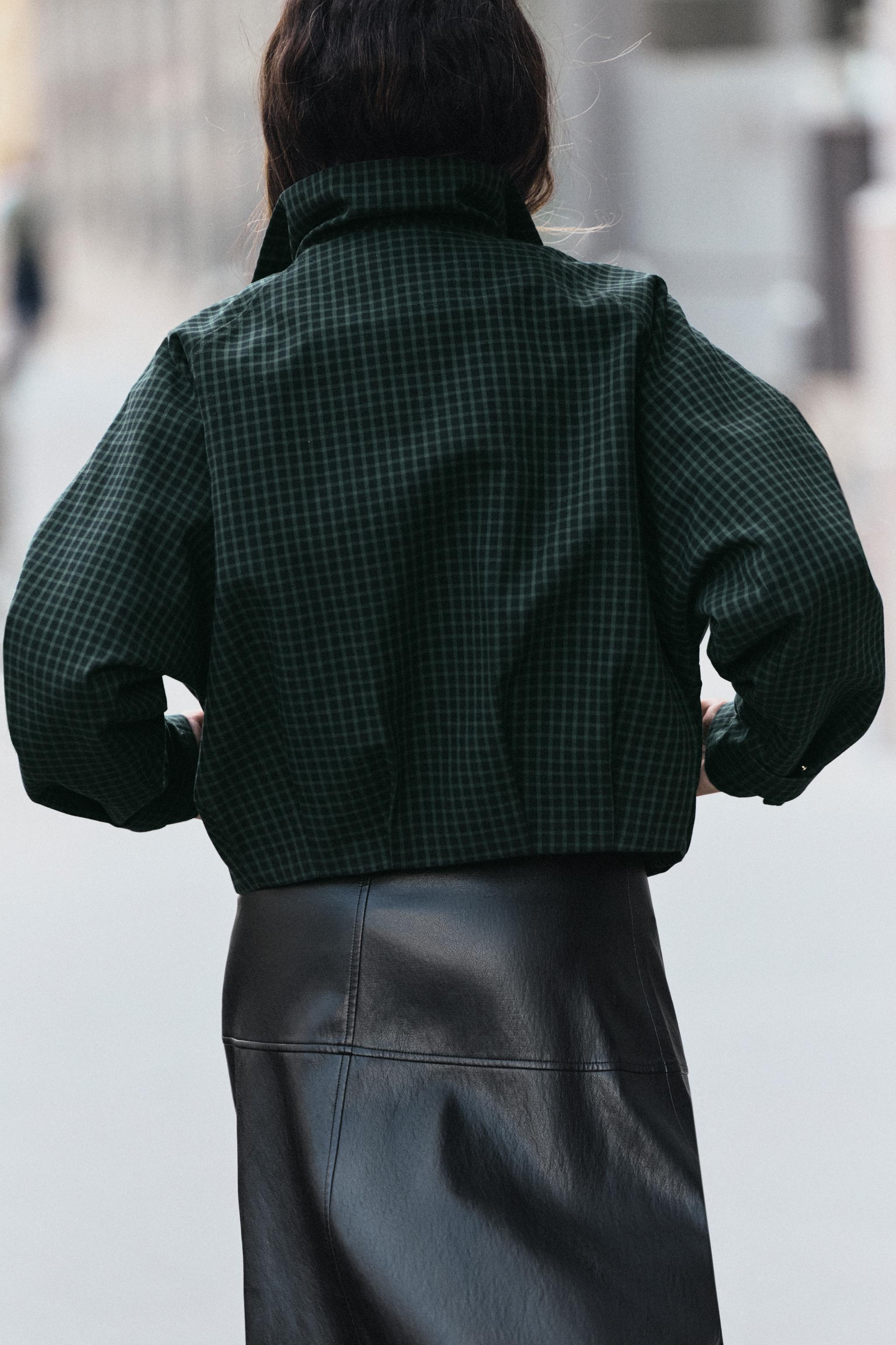 CHECKED BOMBER JACKET