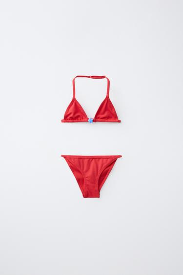 6-14 ΕΤΩΝ/ ΜΠΙΚΙΝΙ ΜΕ ΑΣΤΕΡΙΑ - Κόκκινο του Zara - Εικόνα 0