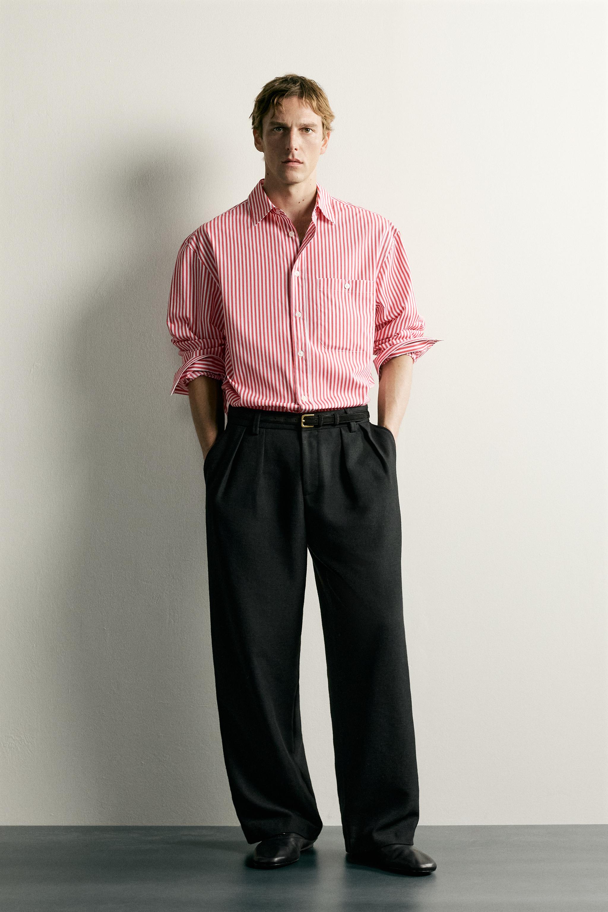 CHEMISE BOXY FIT À RAYURES