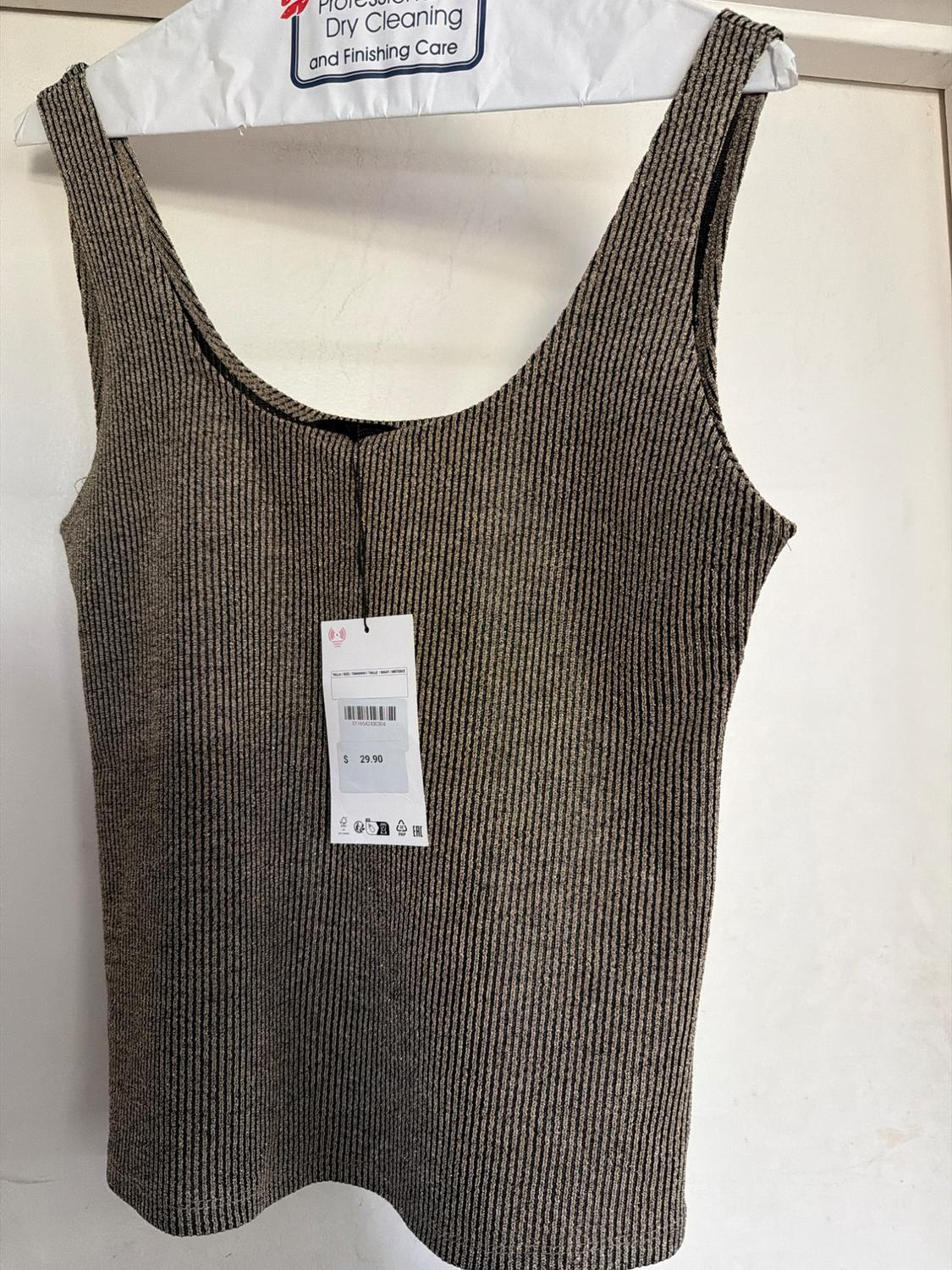 METALLIC THREAD STRAP TOP - Image 5