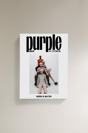 REVISTA PURPLE 44 - Branco / Vermelho da Zara