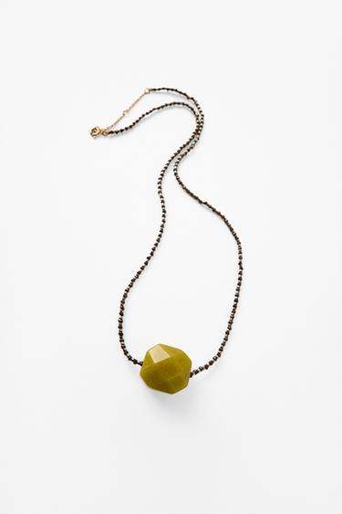 PACK 3 COLARES COM PEDRAS E MIÇANGAS - Multicolor da Zara