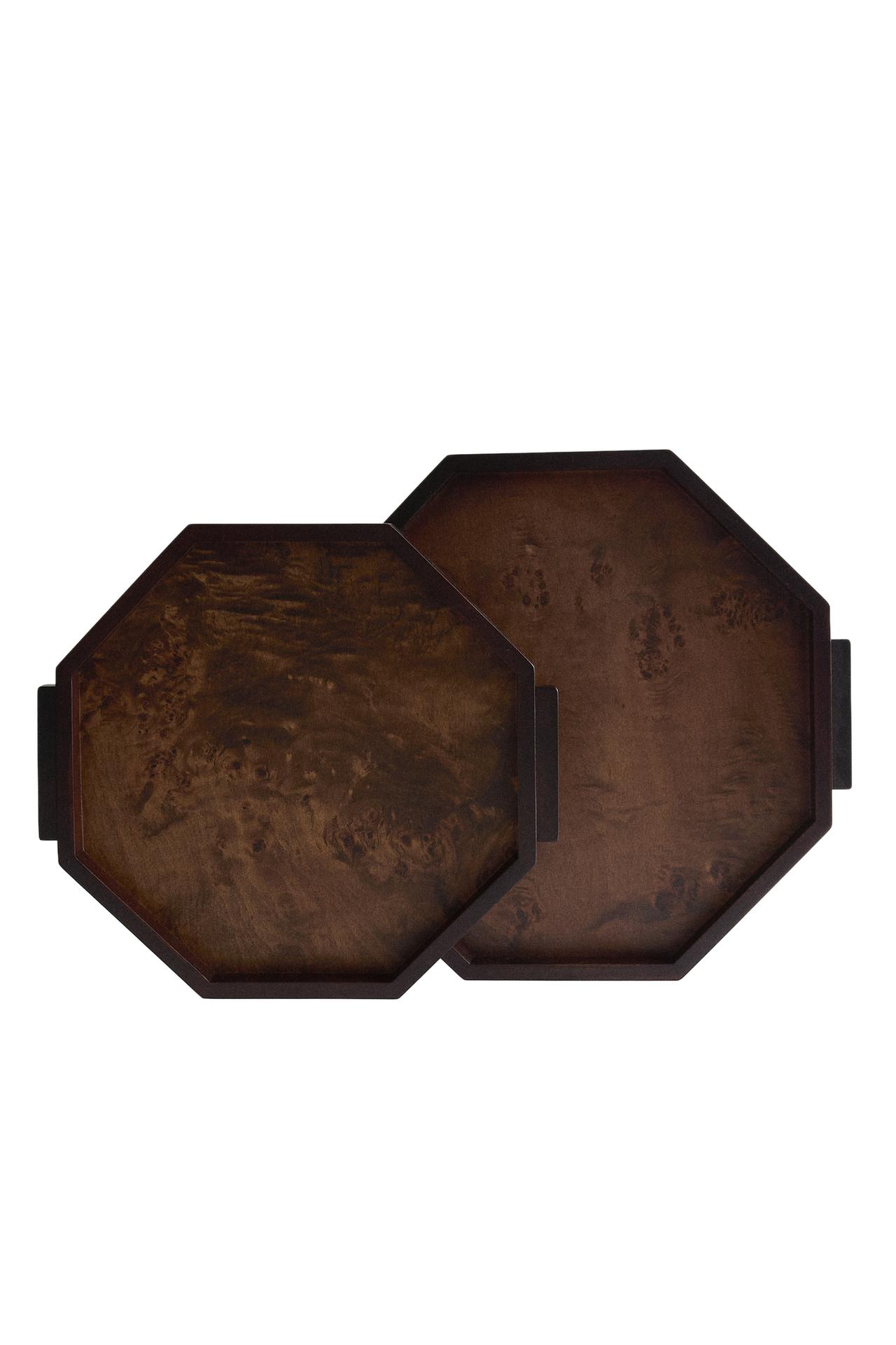 OCTAGONAL WOODEN TRAY