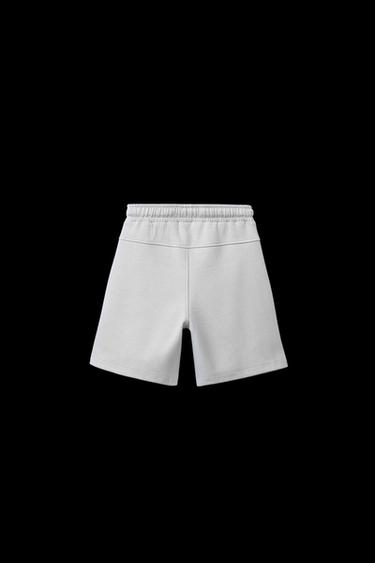 BERMUDA SPORTY CREMALLERAS CONTRASTE - Gris de Zara