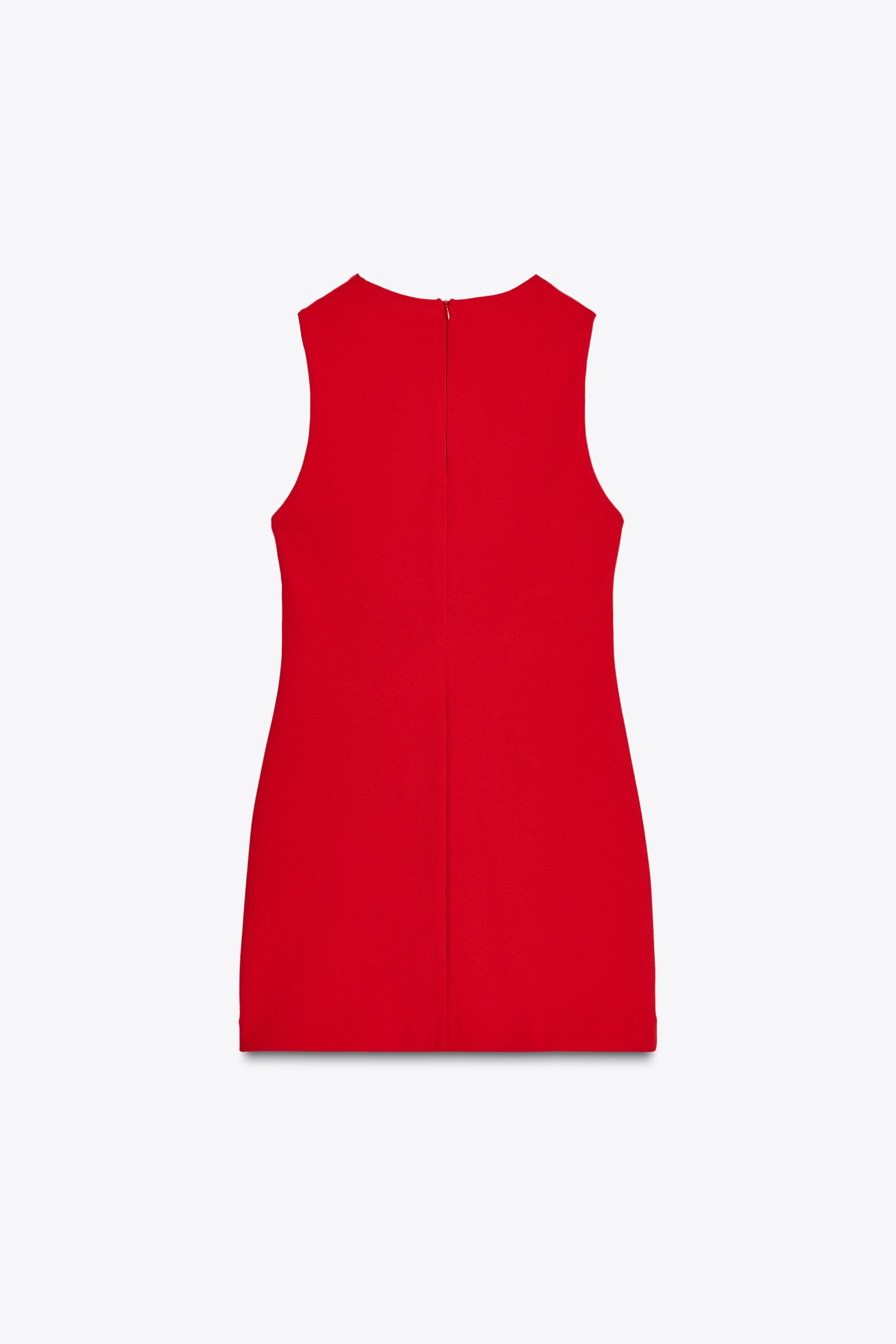 ☆ドイツ発*ZARA*新作*スリーブレスショートワンピ/RED☆ ストラップレス ショートワンピース - レッド | ZARA Japan / 日本