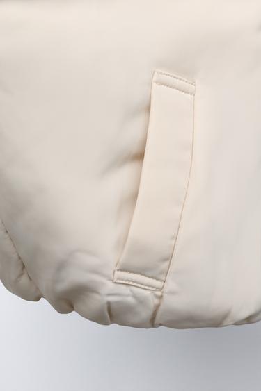 BLOUSON BOMBER À PIÈCES ANIMAL PRINT - Écru de Zara - Image 6