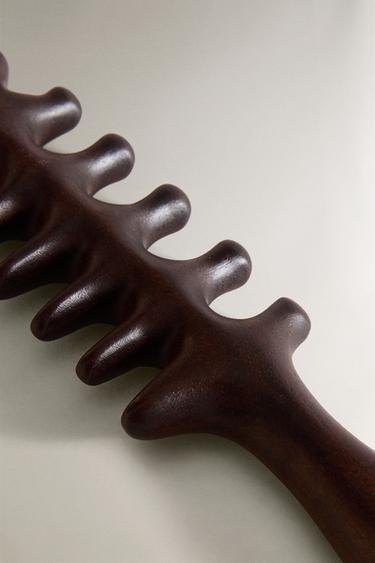 WOODEN SCALP MASSAGER - Light beige by Zara - Image 4