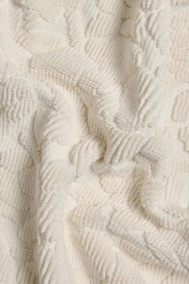 JACQUARD COTTON BATH MAT - Ivory by Zara - Image 3