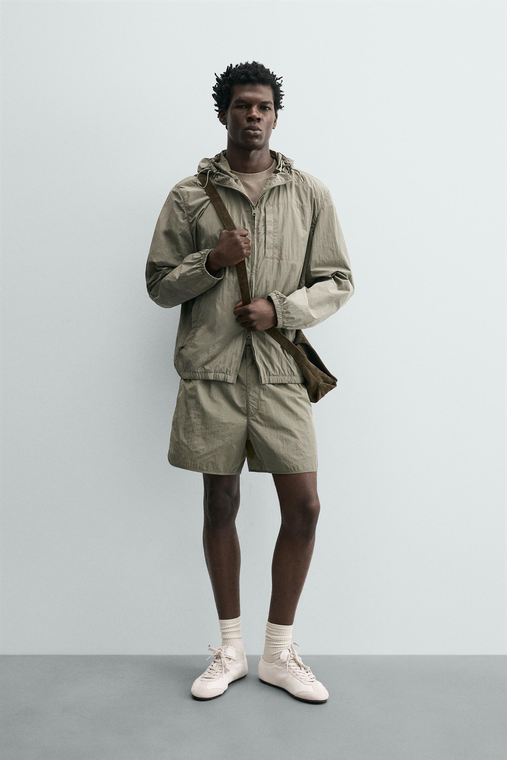 LIGHTWEIGHT TECHNICAL JACKET - Gray green | ZARA United States