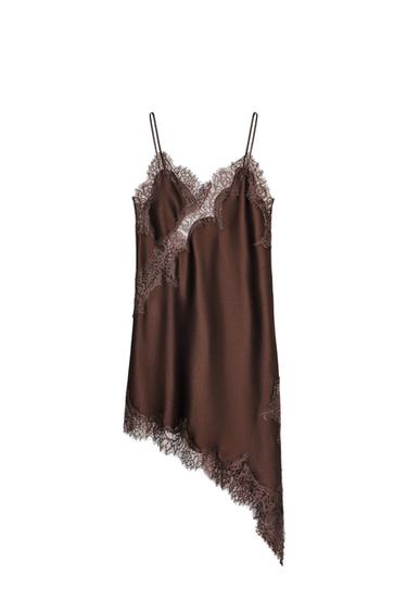ASYMMETRIC LACE DRESS ZW COLLECTION